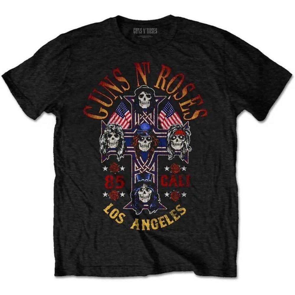 Guns N Roses Cali 85 Classic Rock Band Fan Music Retro Unisex T Shirt